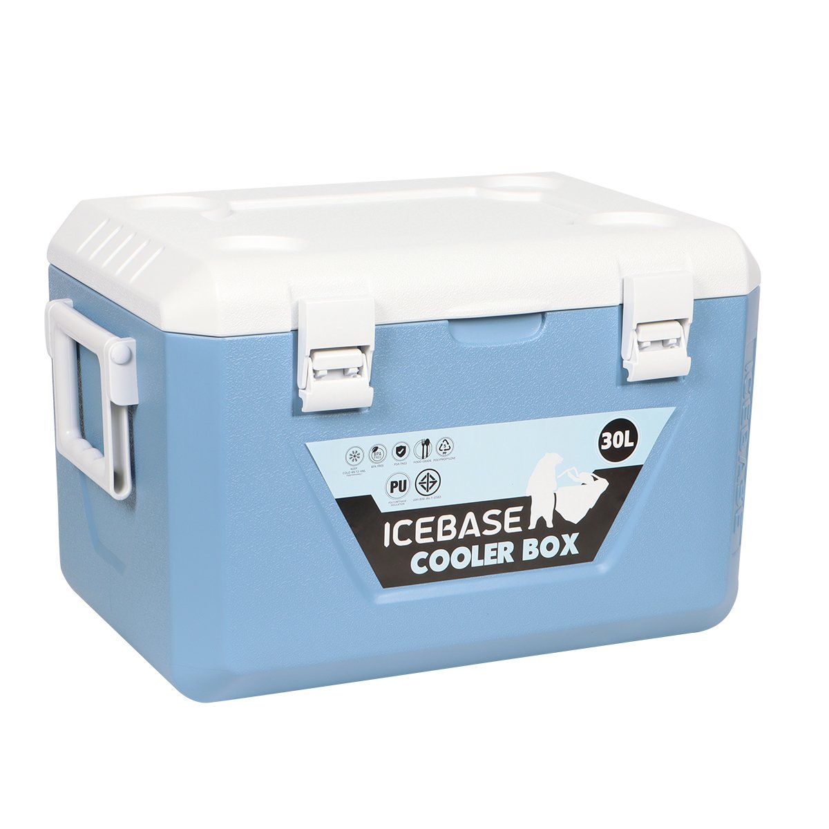 กระติกน้ำแข็งเก็บความเย็น ICEBASE รุ่น CLG-201BL (MERCURY) ขนาด 30 ลิตร สีฟ้า_4